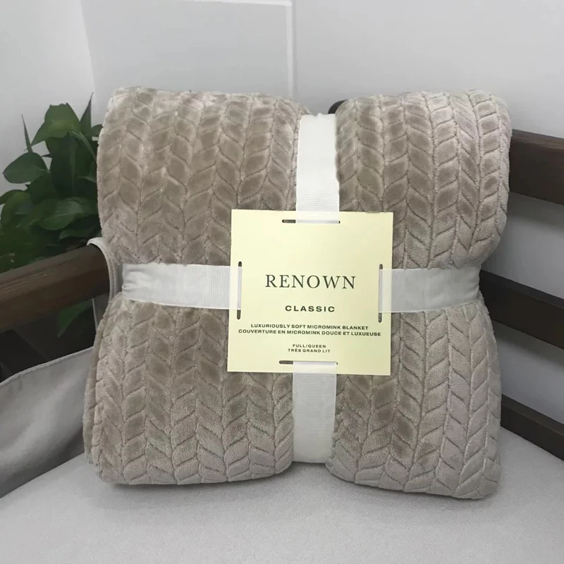 New Arrival  Custom Flannel Blanket Winter Warm Thickened Comfortable Wool Blanket