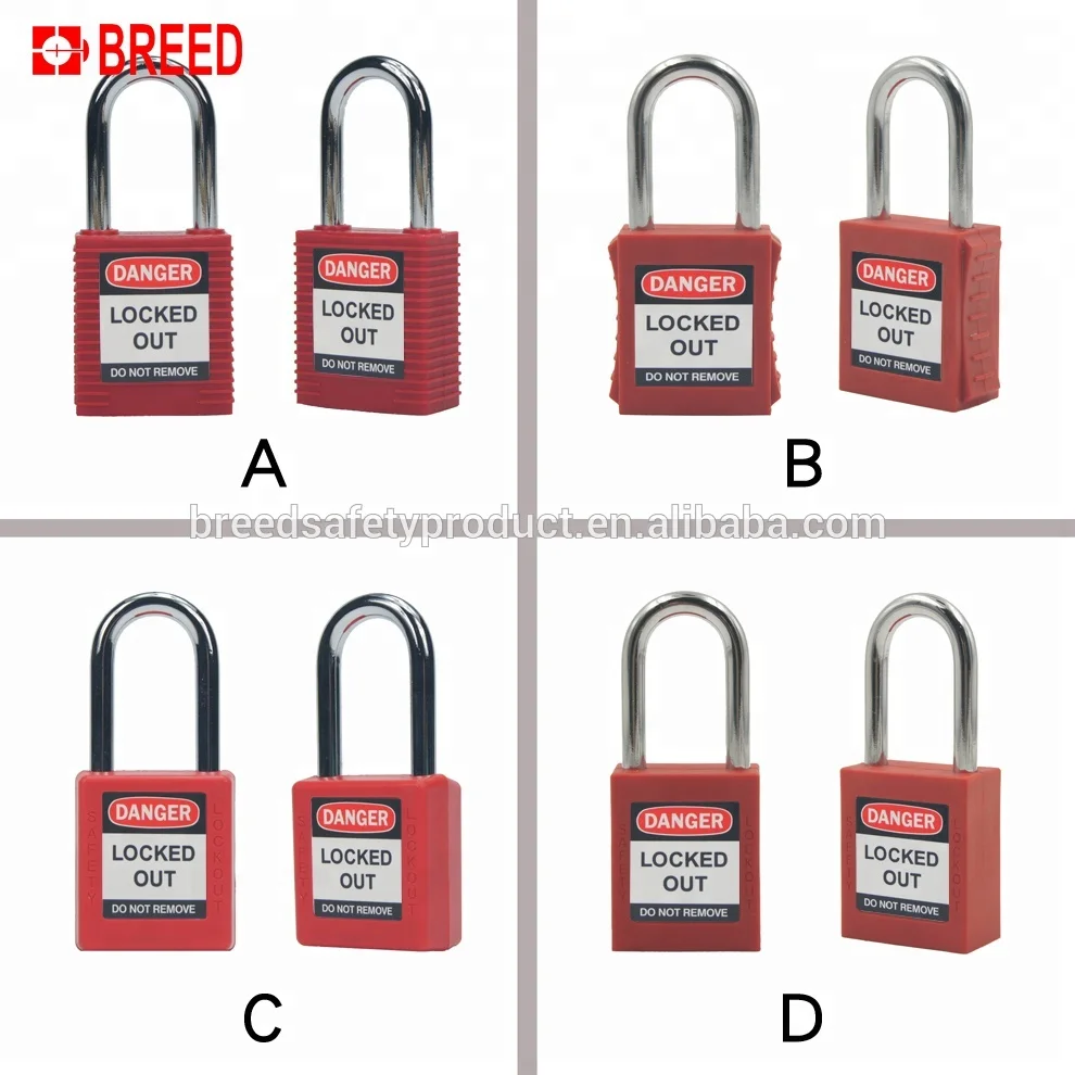 G01A Safe Lockout Padlock Keyed Different KD Metal Shackle Padlocks