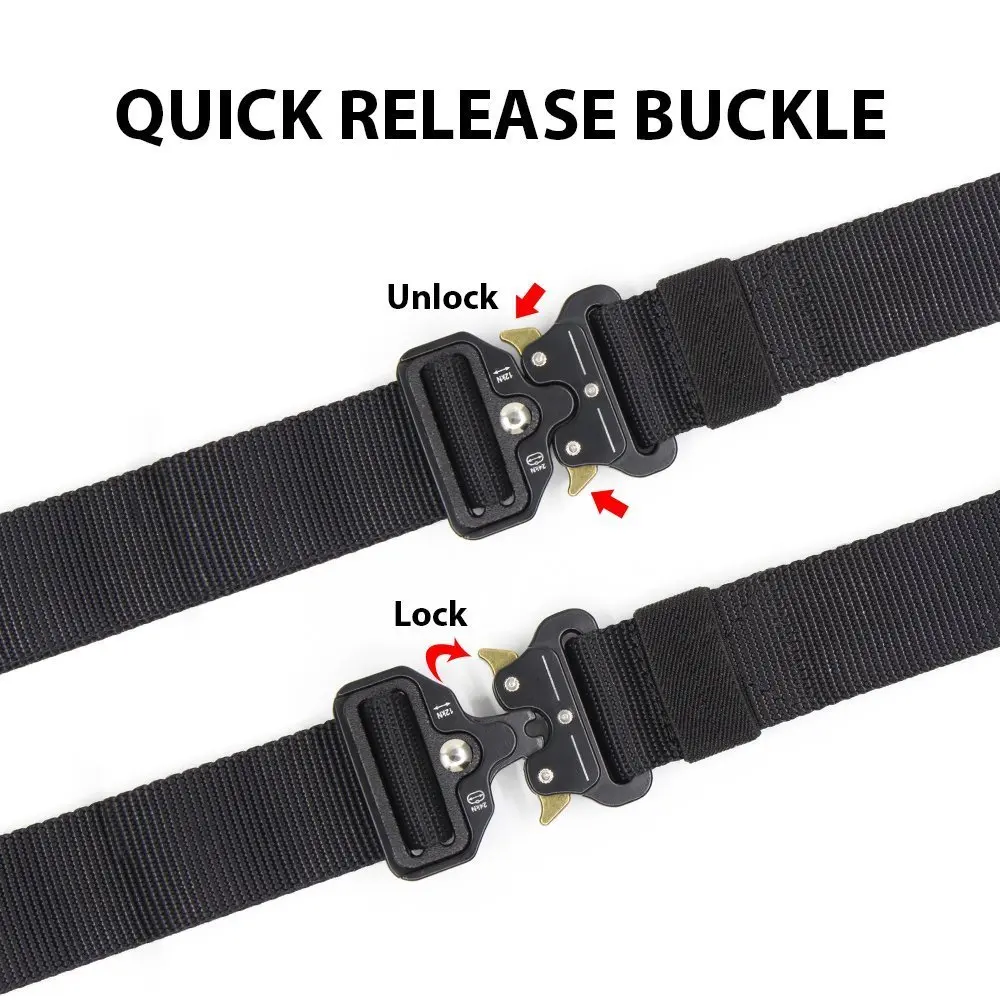 Фирменный тактический сверхмощный поясной ремень Gina 1,7 дюйма, быстросъемные нейлоновые ремни с металлической пряжкой