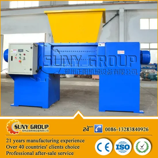 Car shell/ waste tyre shredder whole engine shredder for sale
