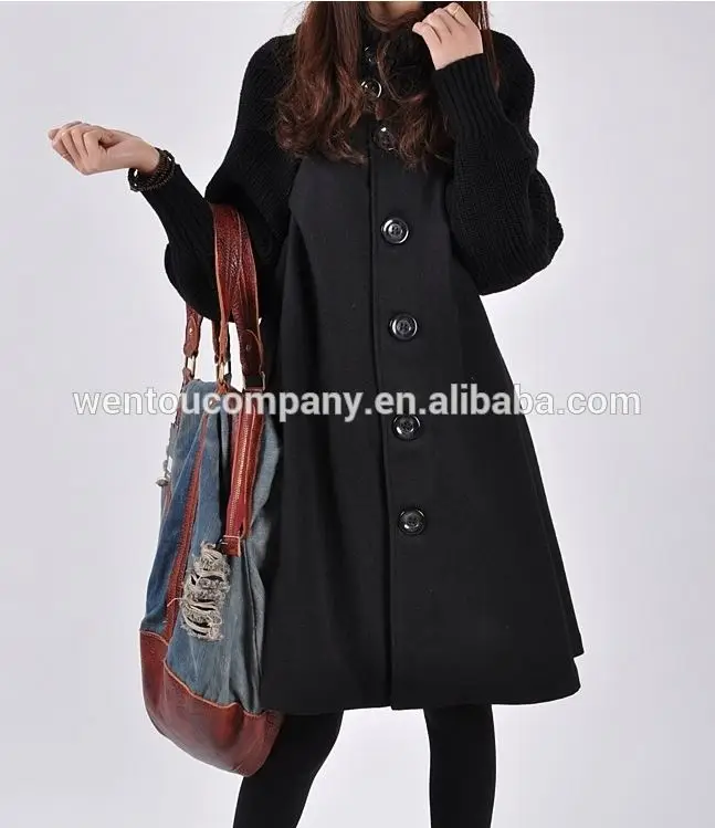 
wholesale hot sale fashion Cloak woolen jacket women coat 