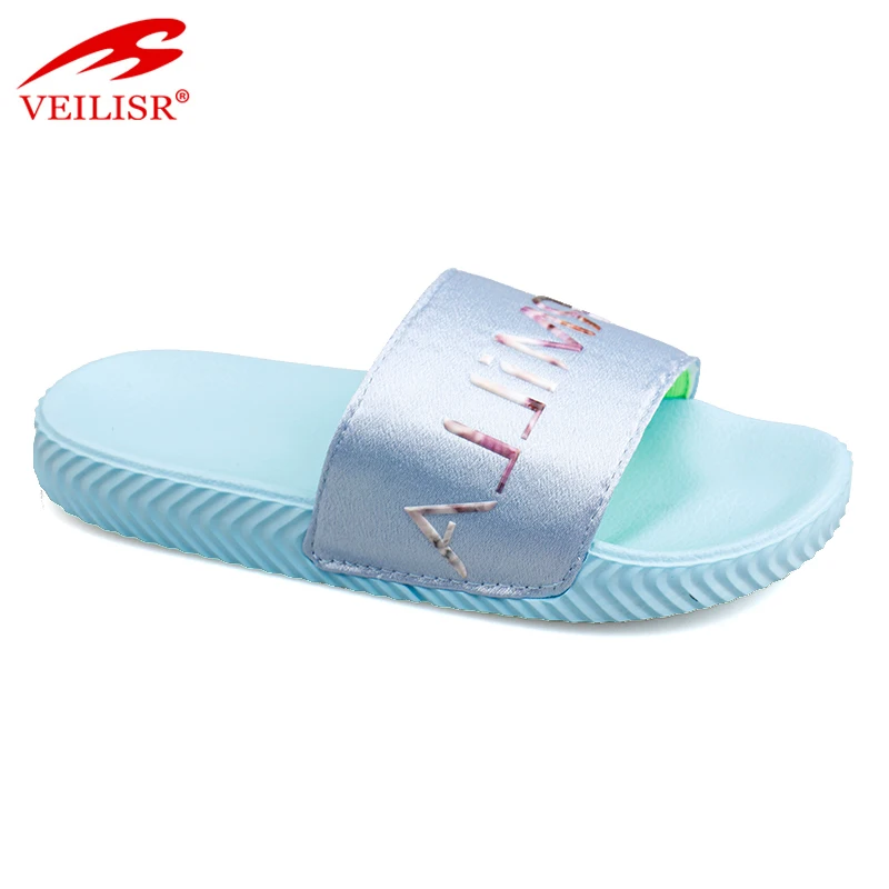 Most popular fancy children PU upper slide sandals kids EVA slippers