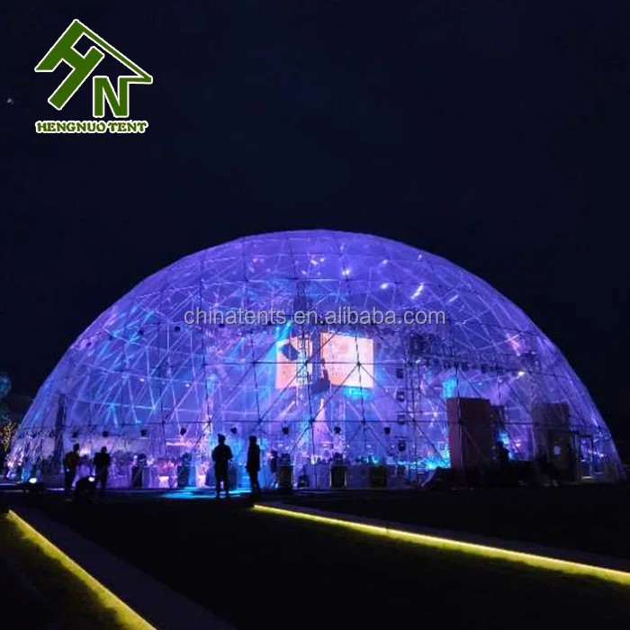 Modern wind-resistant and anti-seismic prefab geodesic dome for sale