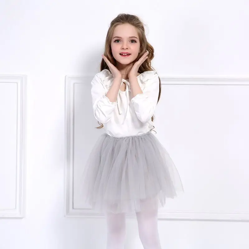 Ins Style 4 Layers 8 Colors Girls Tutu Skirts Fashion Children Princess dress