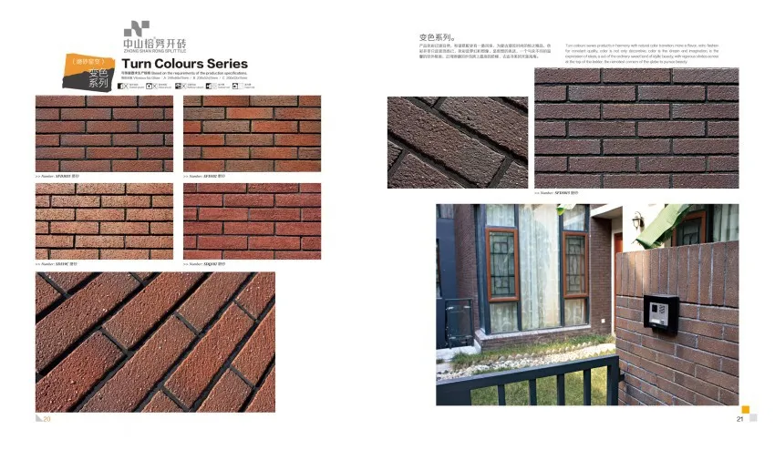 Natural stone building cladding system 3d exterior ceramic cladding tiles wall tile