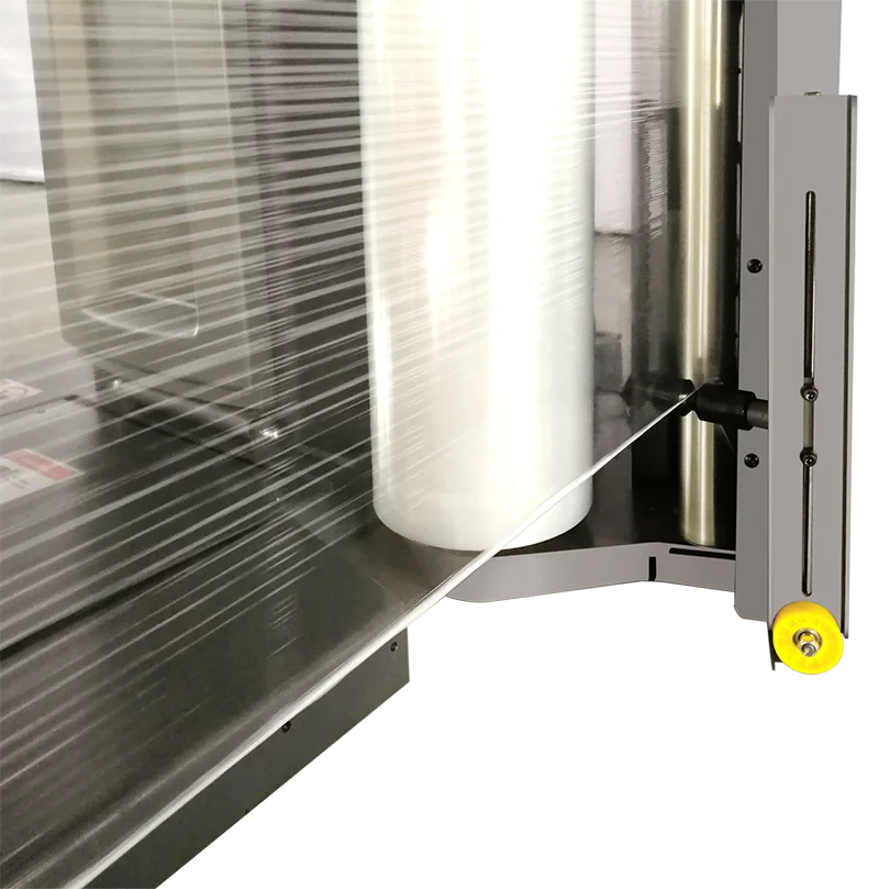 
Smart Wasp Pneumatic Type Fully Auto pallet wrapping machine with Film Cutting and Clamping device 