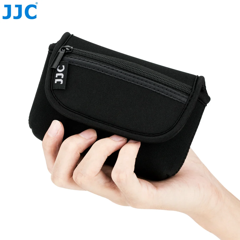 JJC Custom Logo Neoprene Camera Pouch For Ricoh GR/GR II/GR III, Fujifilm XF10, Panasonic TS30 etc
