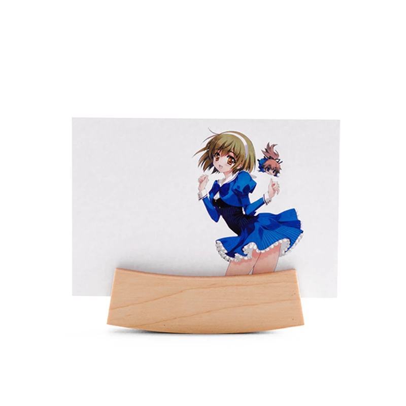 wooden business card holder wooden Name Card Holder desktop menu card holder