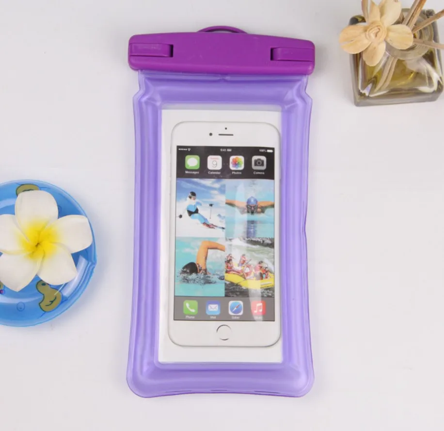 Water proof cell phone bag PVC waterproof phone case for iphone X Xs Xr mobile phone bags cases