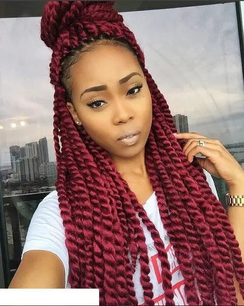 All Hair Makeover Diffe Shades Of Red Twist This Post Has Diffe Ways To Style Your Red Twist Hair