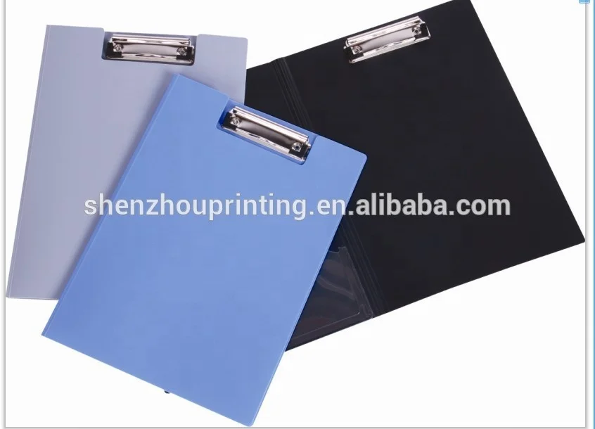 
New design hard plastic PP file folder custom logo clipboard 