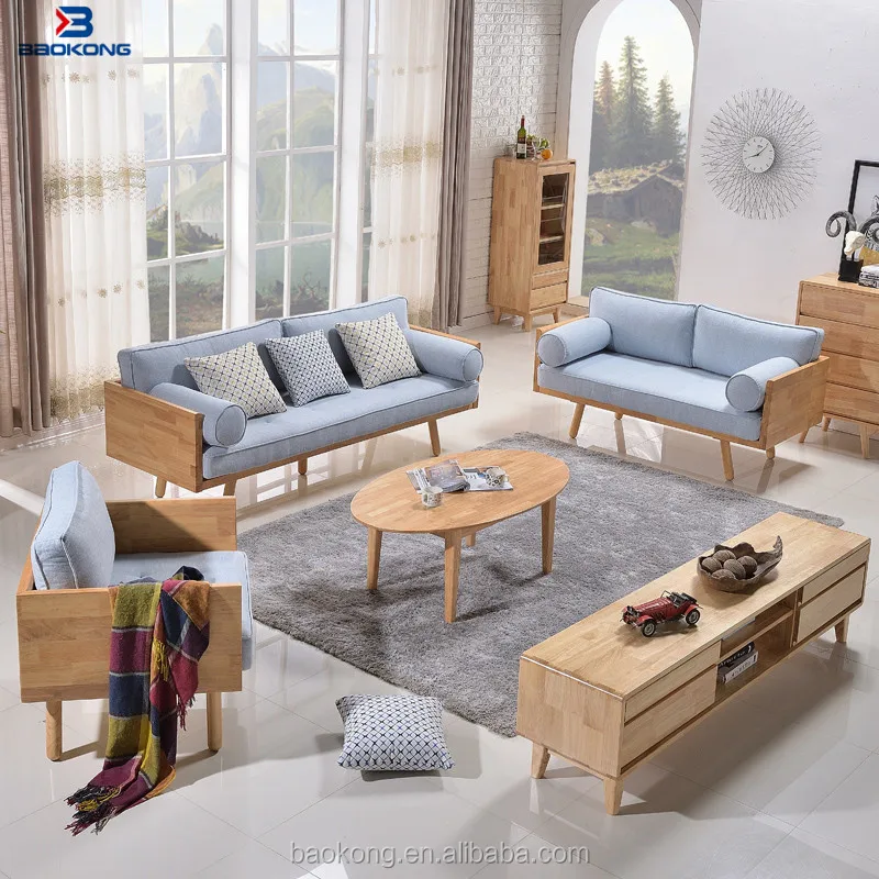 Japanese Style Simple Space Saving Furniture Flat Sectional Leisure Sofa Set