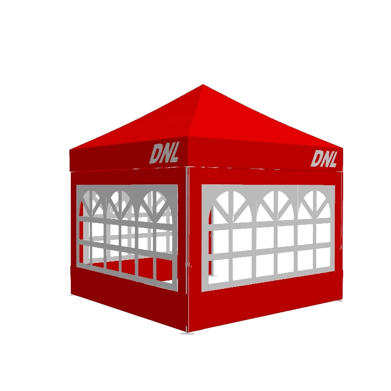 3x3 portable foldable gazebo tent event walls tent with transparent window