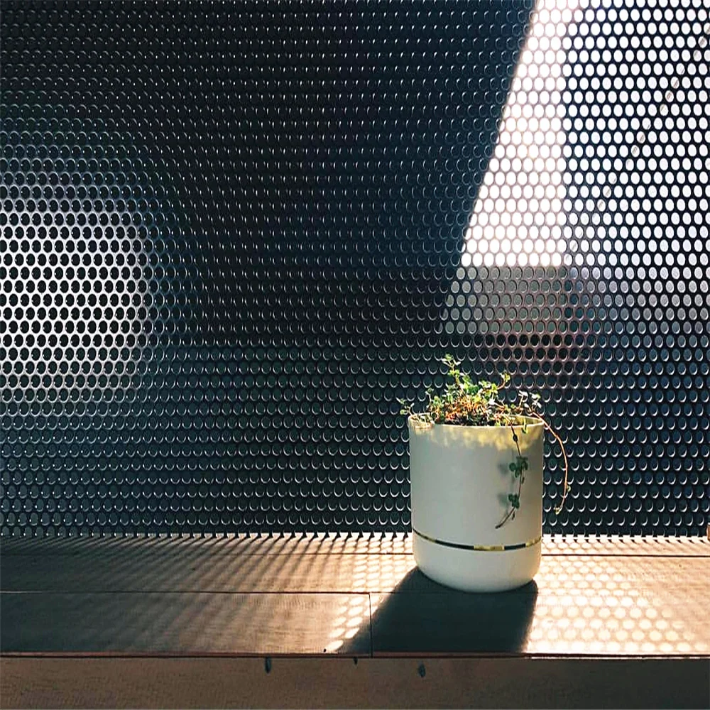 Customize perforated metal screen panels used in building fence
