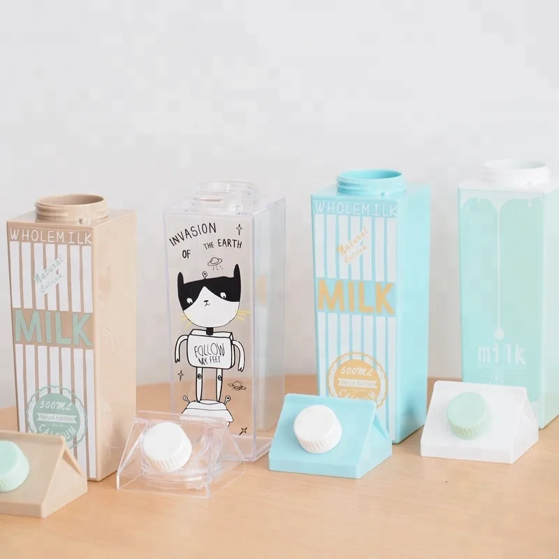 Customized 500ML Plastic None Protein Shaker Milk Box