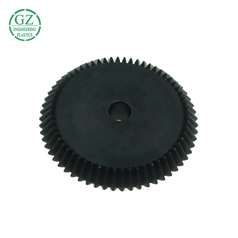 High precision low friction self lubrication bevel gears plastic mould injection POM C delrin helical bevel gear