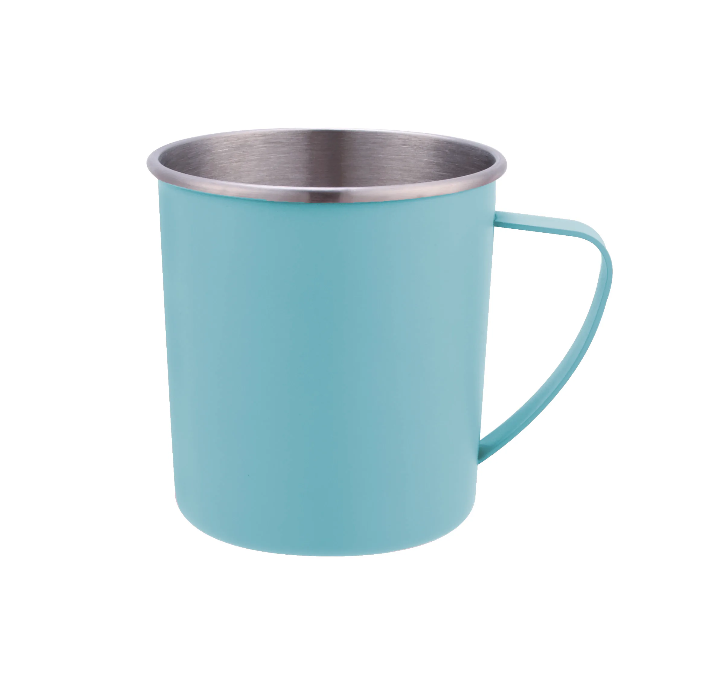 Single wall food Grade 500ml  Stainless Steel Travel Coffee Mug BPA Free Stainless Steel Beer Coffee  Mug With Handle