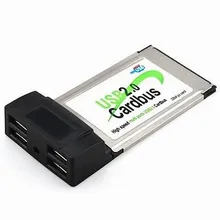 USB2.0 4 Ports HUB PCMCIA Cardbus Adapter For Laptop