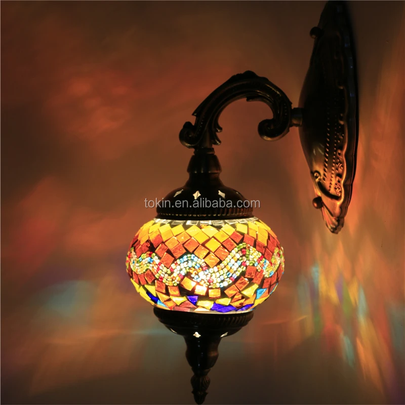 Handmade Home Decorative Led Turkish Wall Lamps Glass 50 Iron 15 Crystal Novel Design Reasonable Price Led Wall Mount Lamp 24