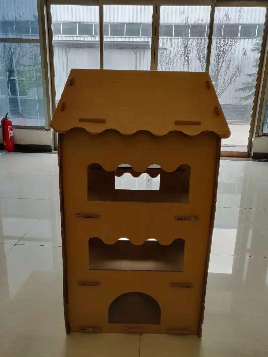 
Three-dimensional diy wood pet house bed combination cat climbing frame 