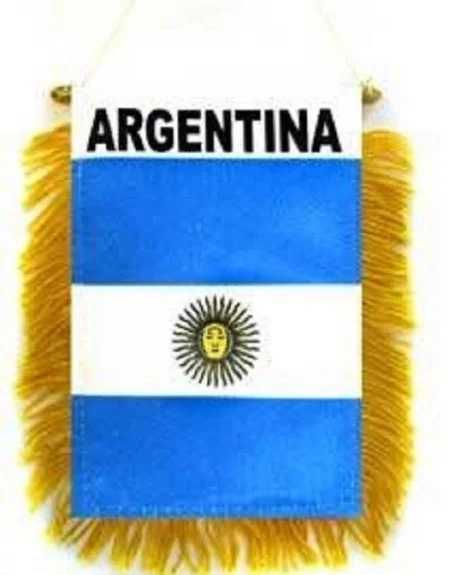 Small Mini Rearview Mirror automobile car suv trucks Argentina Flag