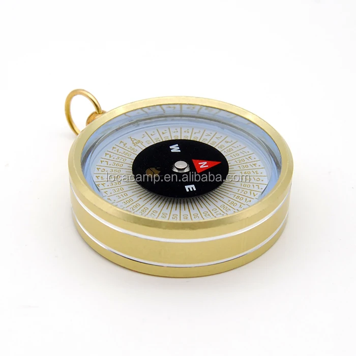 Muslim Prayer Compass Portable Qibla Direction Finder Compass with Pouch Pocket Aluminum material