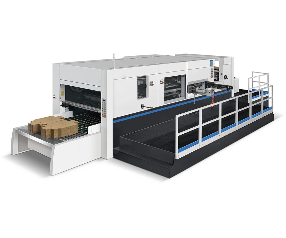 High Speed Corrugated/Carton Box Automatic Die Cutting & Creasing Machine with Stripping with Lead Edge Feeder