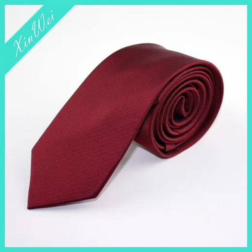 
special 100% woven polyester necktie red tie 
