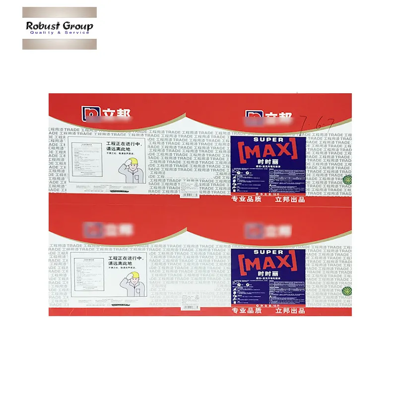 
Printed tinplate sheets for paint cans GR-316 