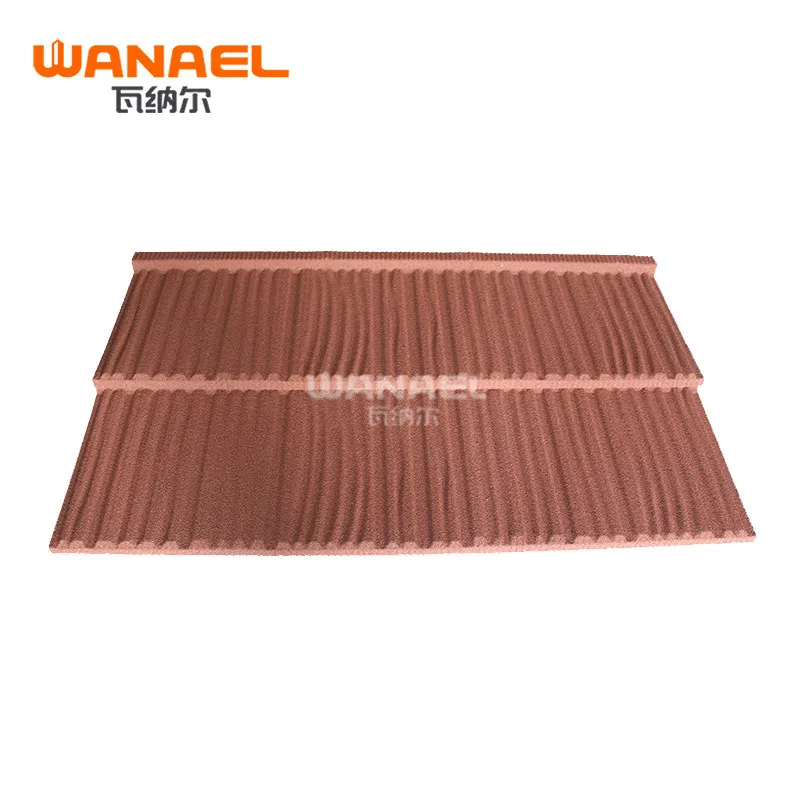 Latest Building Materials Wanael Shake Stone Coated Steel Roof Shingle, Gazebo Bamboo Roof