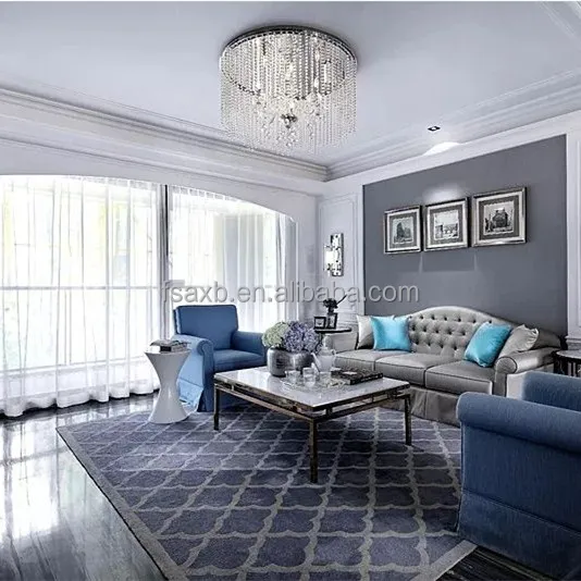 Factory price luxury modern hand-spun home carpet