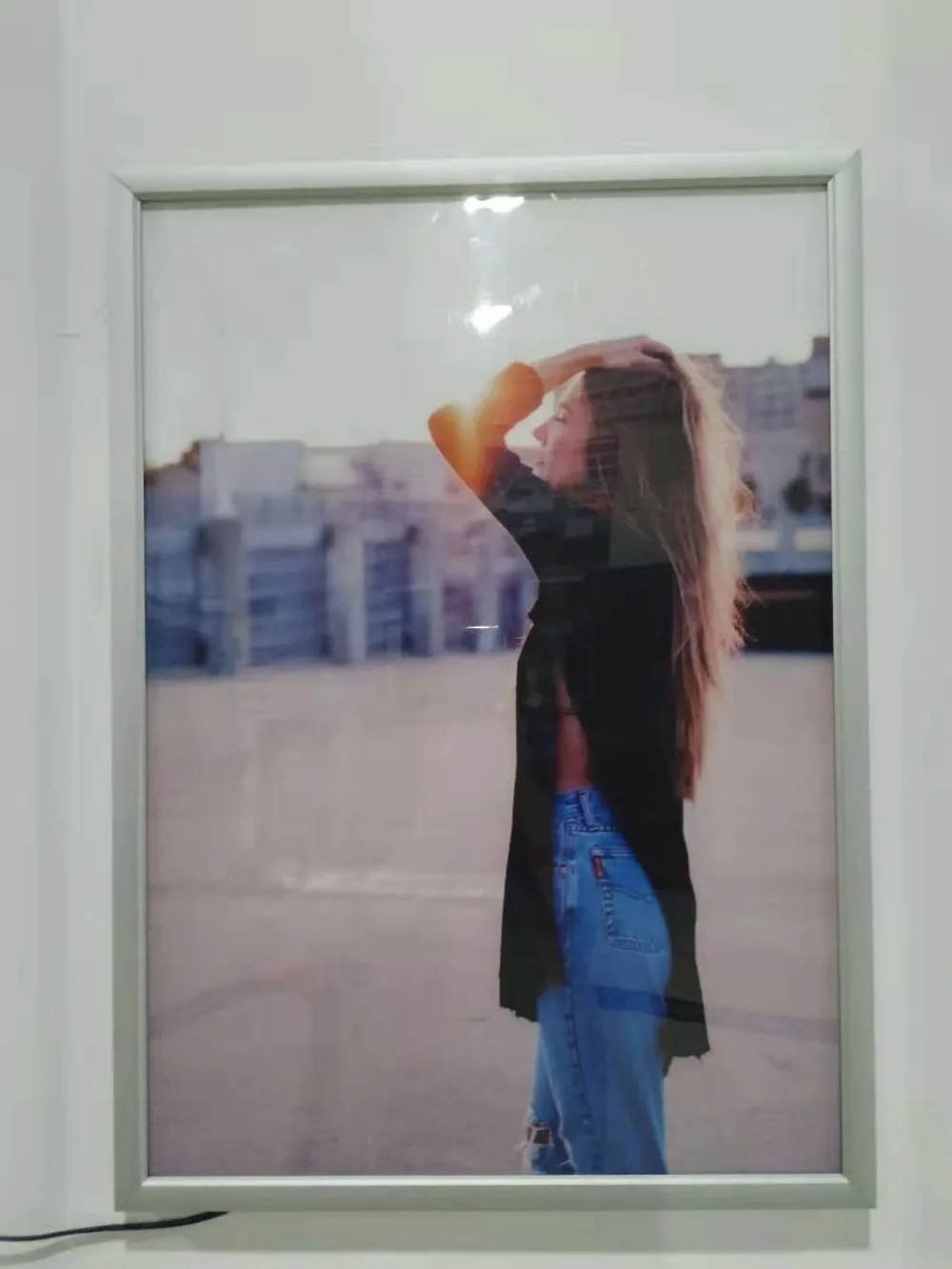 
High Quality Super Slim Snap CE ROHS aluminum frame advertising light box 