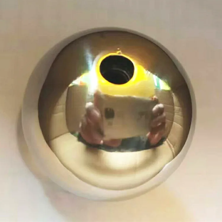 manufacture stainless steel half round hollow ball for decoration