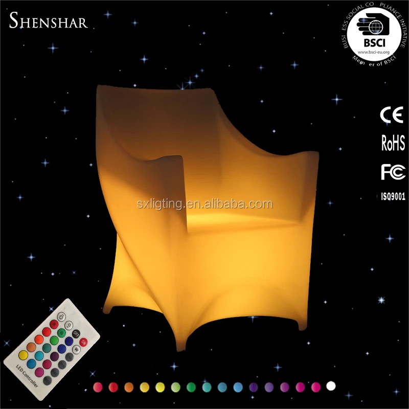 
mobilier lumineux Light Luminous Led Rotational Outdoor Chairs 