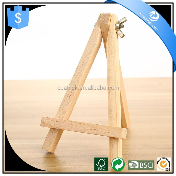 18*24cm Natural Pine Wood Tripod Easel for displaying
