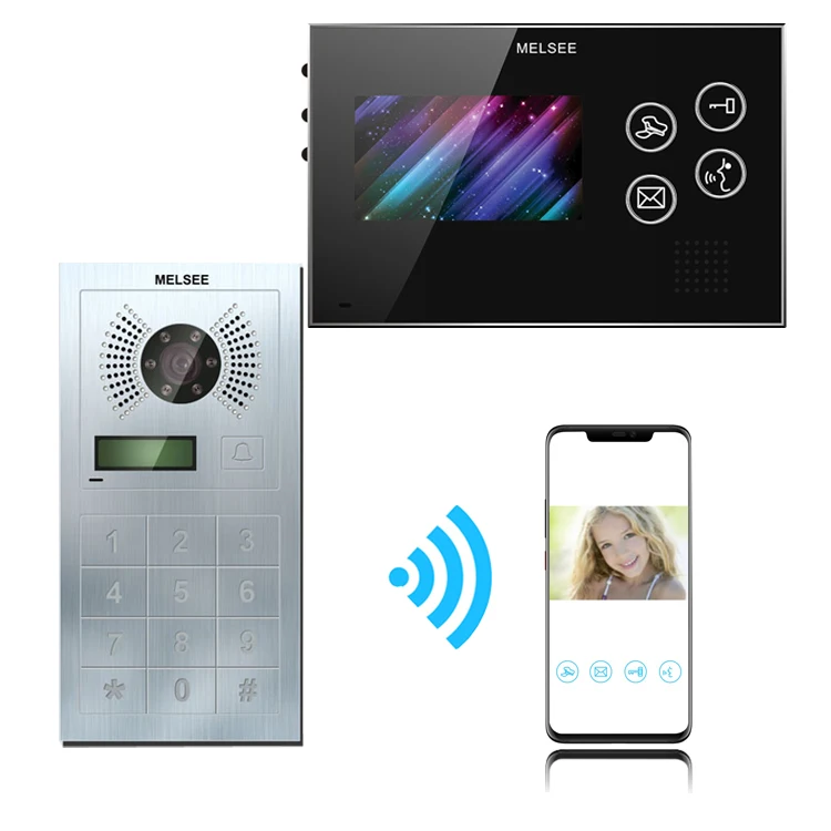 
WIFI doorbell outdoor station villa video door phone smart phone APP support 