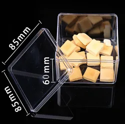 Customized Good quality blister plastic cookie box,plastic packing container box for chocolate