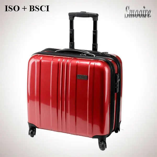 Fashionable 17.5 inch Ladies 100% PC trolley laptop bag