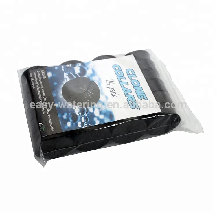 Черный цвет Cloner шайбы и чистая чашка неопрен Cloner воротники для системы гидропоники