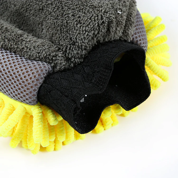
Microfiber chenille cleaning cloth towel car waxing mitt wash glove 