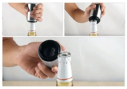 Cheap Bulk Promotion Stainless Steel Push Down Pop Top Beer Bottle Opener