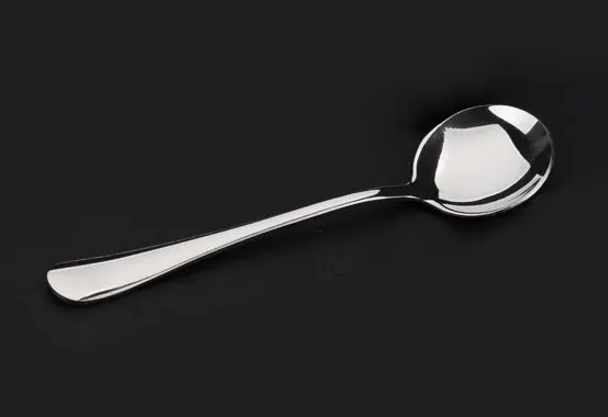Shiny bulk metal spoons stainless steel tasting spoons