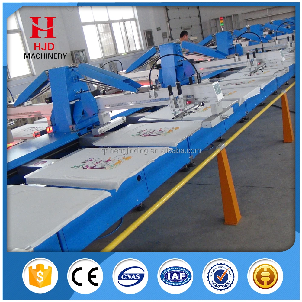 16 Color Automatic T-Shirt Silk Screen Printing Machine Price Good