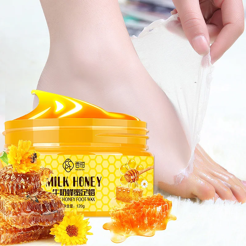 
China Wholesale Factory Hot ProductsFoot Care Peel Off Dead Cells Nourishing Honey Milk Foot Wax 