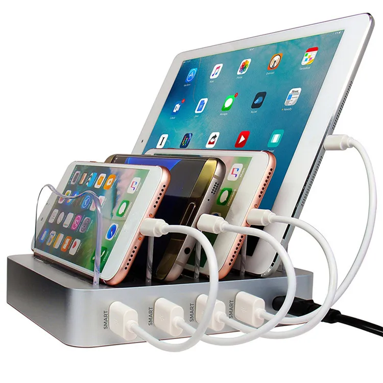
hot sale desktop 4 ports multi usb mobile phone universal charging station 6.8A 
