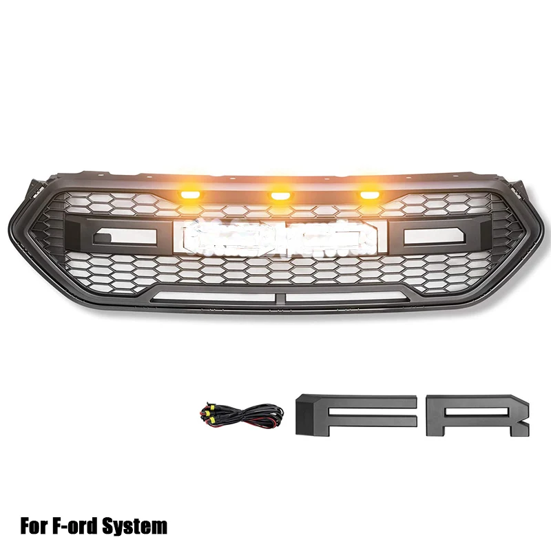 
ABS Car Front Racing Grille Raptor Grills for Kuga Escape 2017 2018 2019 