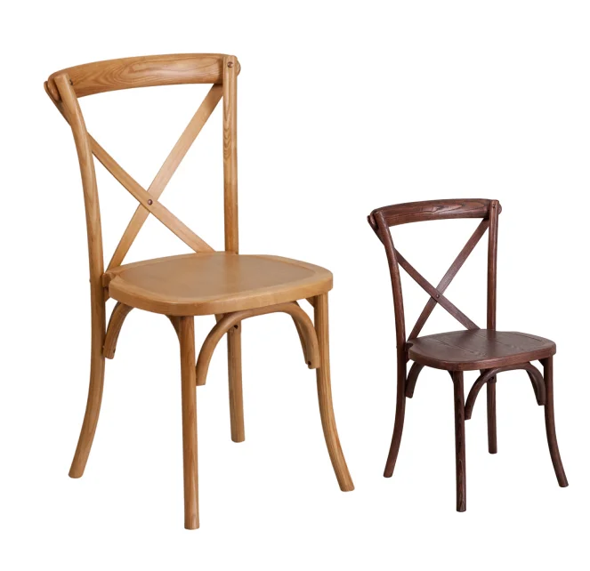 X Back Cross Back Chair  Wood
