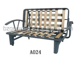 Queen size metal slatted sofa bed mechanism, 3 fold sofa bed frame