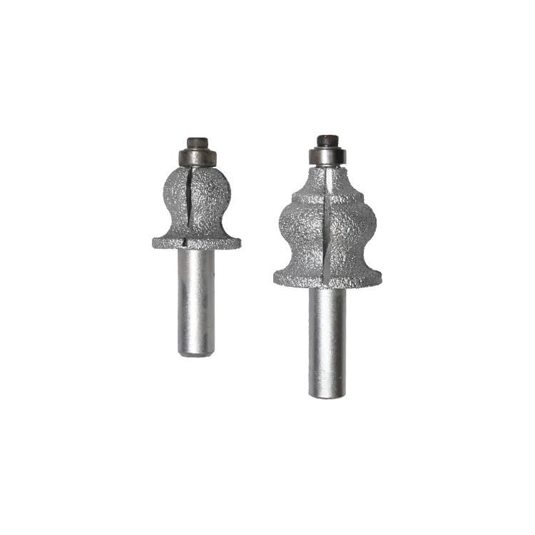 Multi Shape Vacuum Brazed Diamond  Router Bits Craving Tools Quartz Cutter Marble Granite Grinding Tools