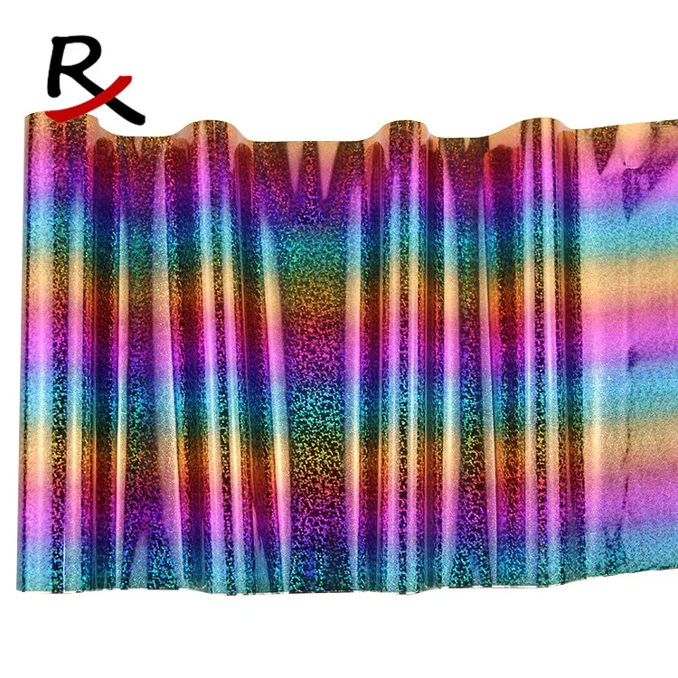 multi color laser foil 16mic 75cm*120m roll - heat transfer pet film for leather textile